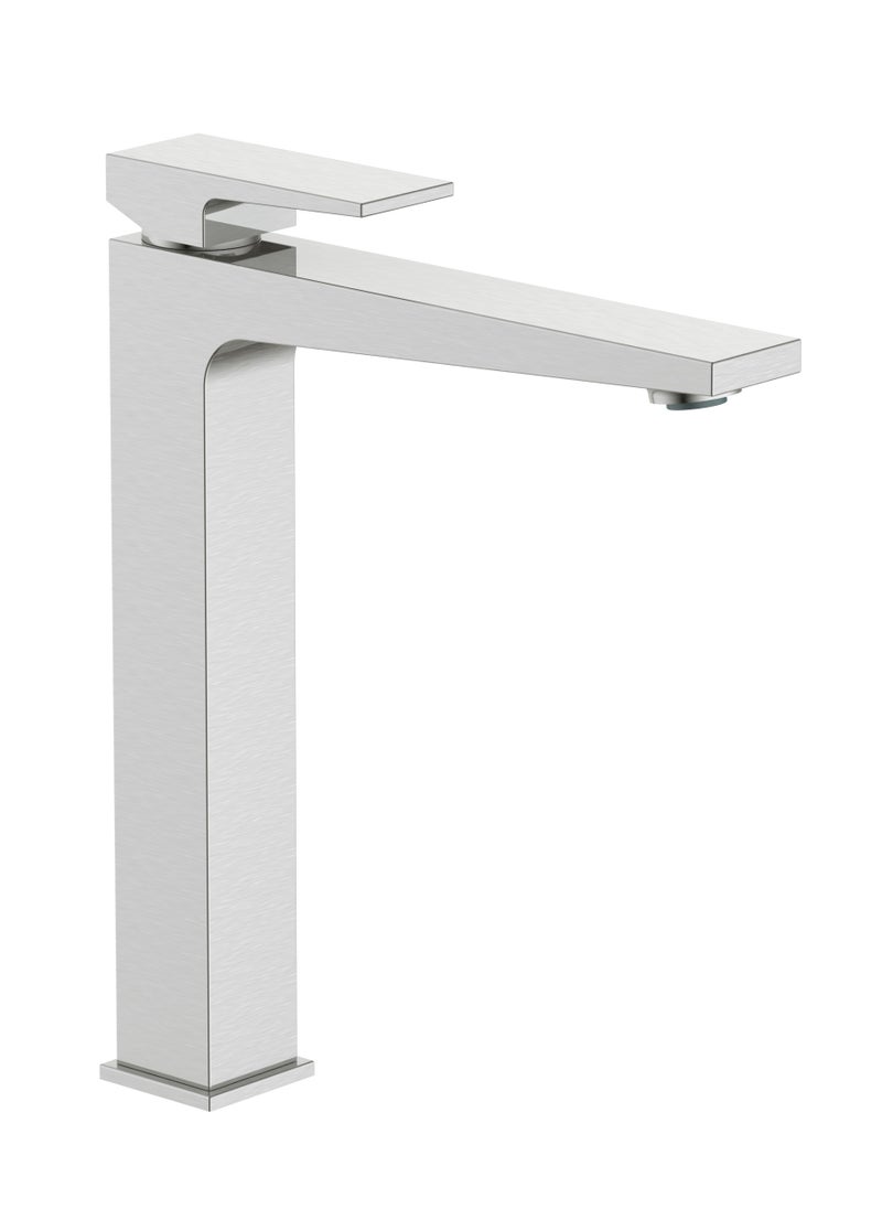 HESANIT HESANIT Infinity Bathroom High Basin Faucet Stainless Steel Brushed - 8007SSB 