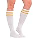 Amscan Striped Knee High Socks2 Pcs One Size Gold - Image 3