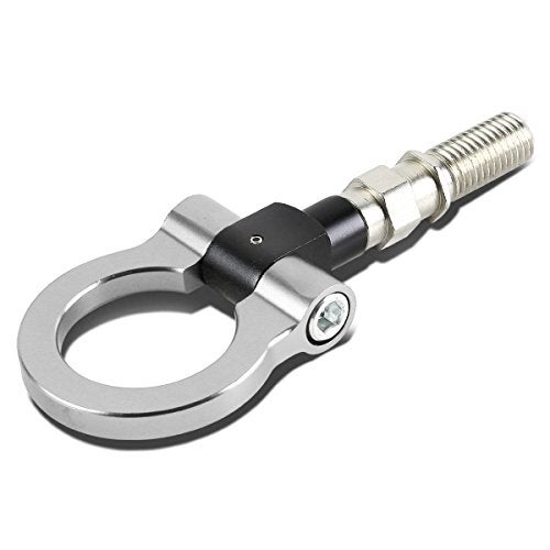 DNA MOTORING Silver Aluminum FrontRear Japanese Car Trailer Tow Hook Ring Kit M18 x 25 Compatible with 0611 Honda Civic 1014 Insight 1621 CX3 1324 CX5 THKJDMSL - Image 3