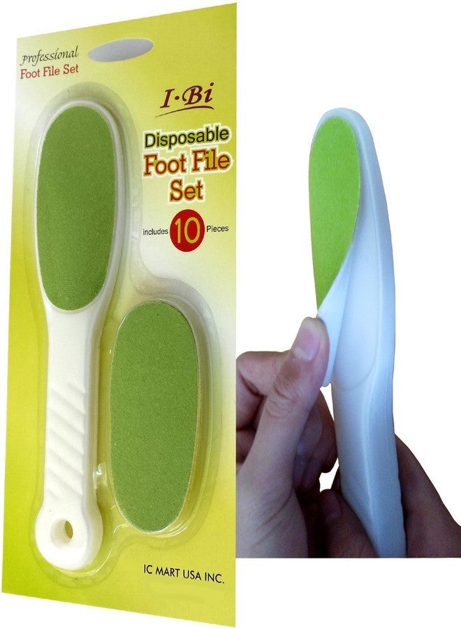 ibi beauty IBI Disposable Green Foot File Set with Replaceable Pad 10pcs - Image 1