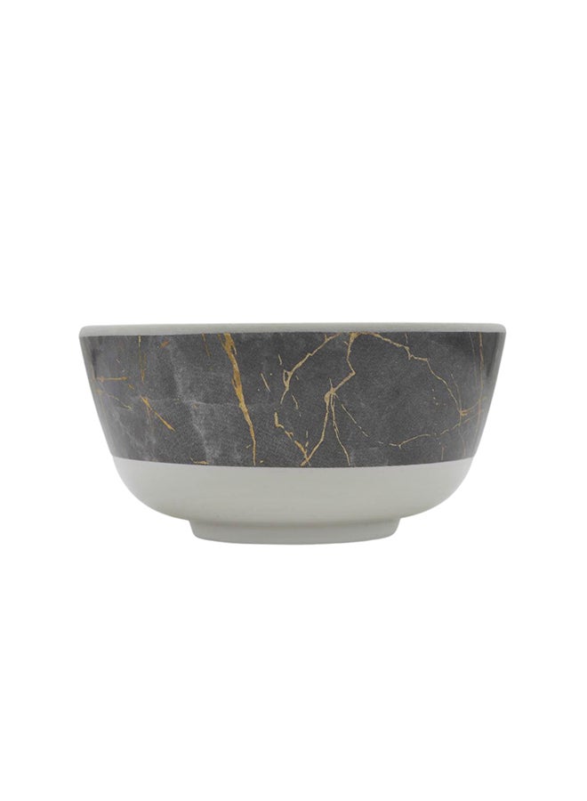 Rk Melamine Grey Static Gold Melamine Bowl 4.5" - Image 1
