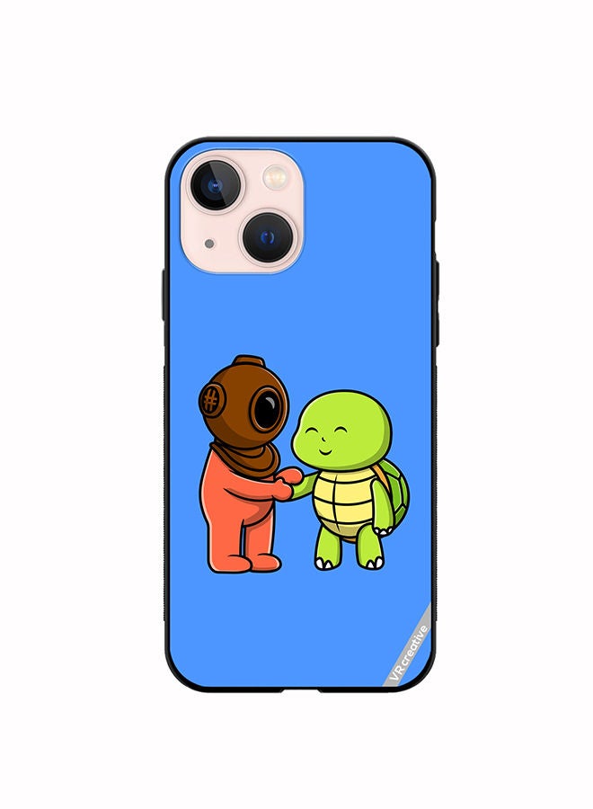 VR CREATIVE Protective Case Cover For Apple iPhone 14 Plus Cute Diver Design Multicolour - Image 1