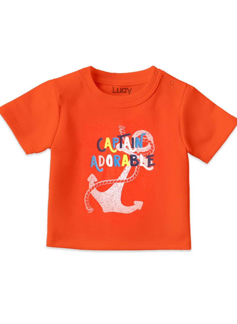 LUAY 100%  Cotton T-Shirts for Boys & Girls – Festive Short-Sleeve Styles in Vibrant Colors and Patterns for Kids and Toddlers – Regular Fit  - Image 4