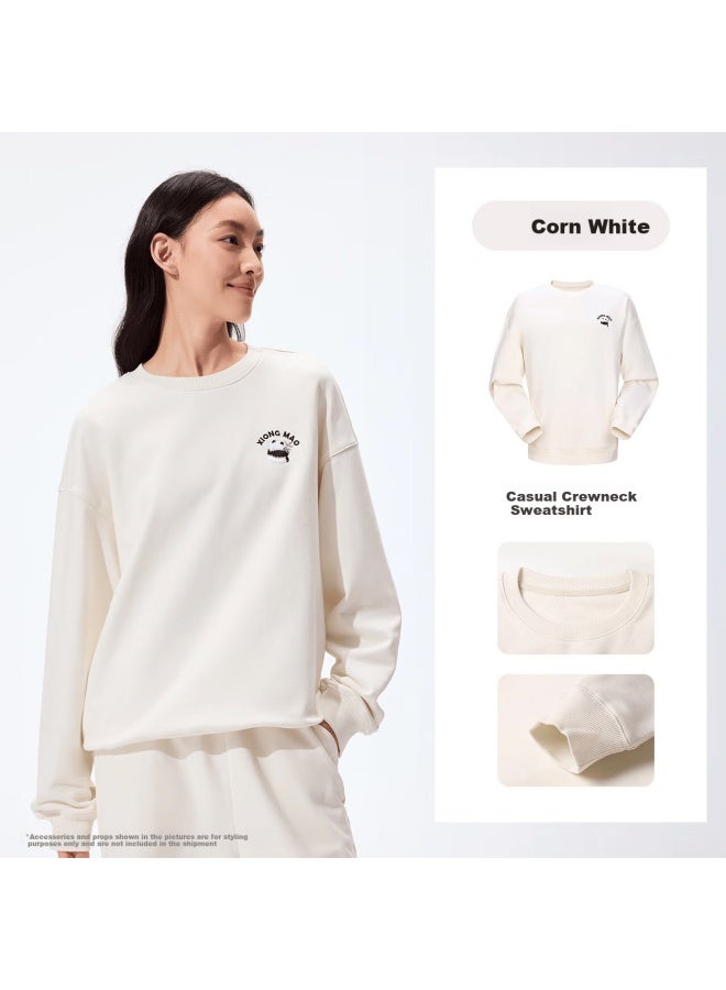 Panda Camel Series Outdoor Crewneck Sweatshirt Uni Autumn Winter New 100% Cotton Warm Loose Long Sleeve Top 1355,s - Image 1