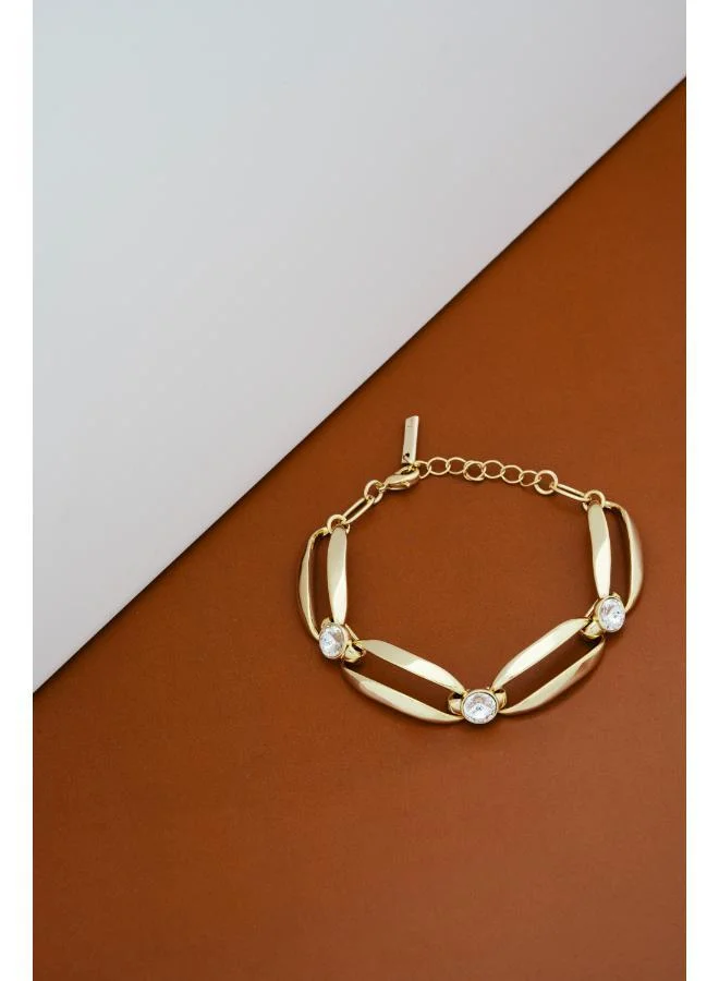Karen Millen Crystal Ellipse Bracelet