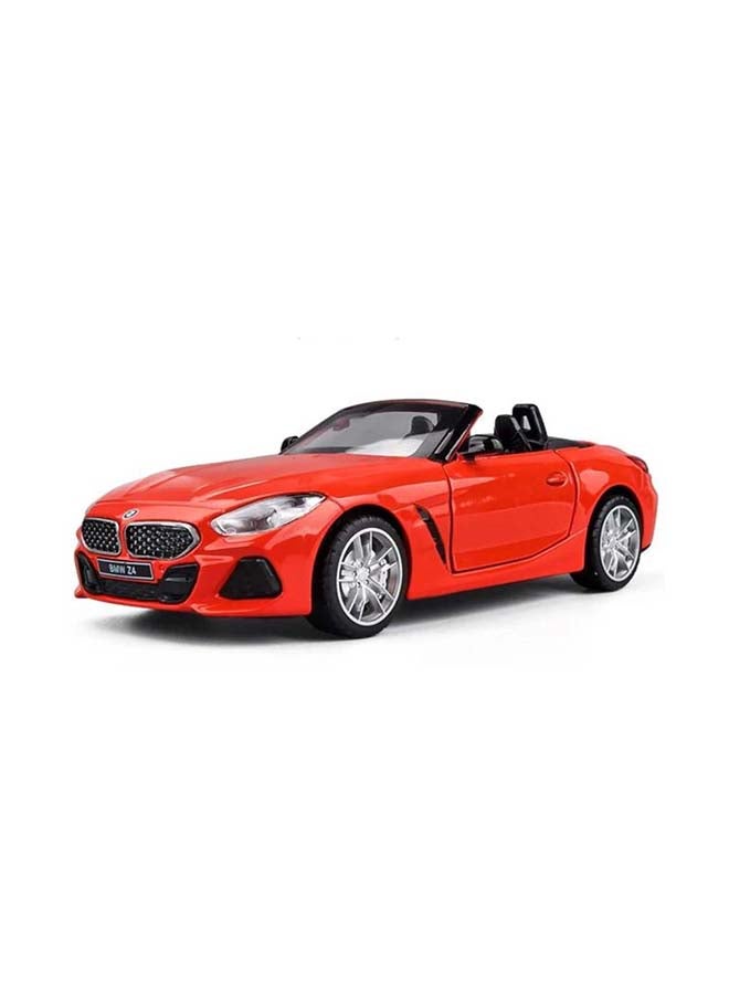 MSZ بي إم دبليو Z4 M40i حمراء | نموذج مصغر مصنوع من المعدن، عنصر جامع نهائي، سيارات سباق | سيارات لعب، نموذج سيارة معدني بسرعة التراجع | الحجم 1:32، للأطفال 3+ - Image 2
