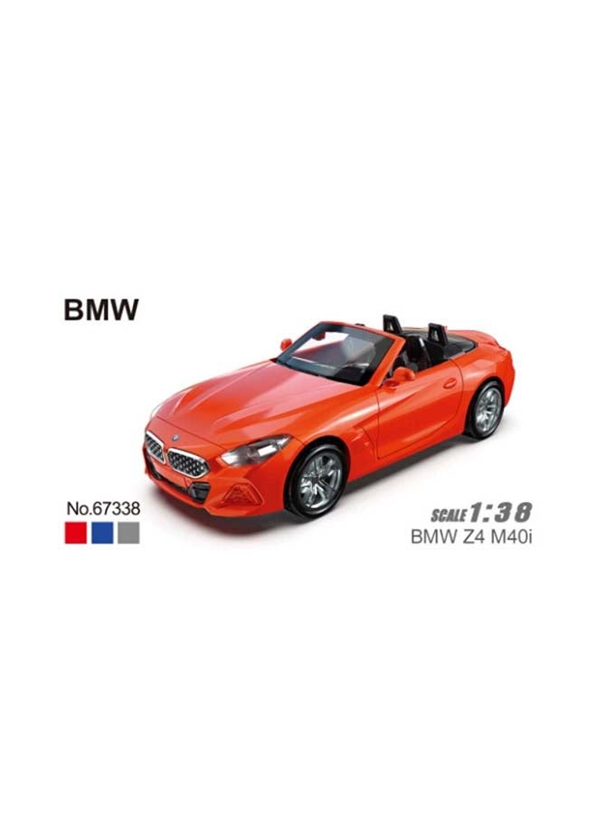 MSZ بي إم دبليو Z4 M40i حمراء | نموذج مصغر مصنوع من المعدن، عنصر جامع نهائي، سيارات سباق | سيارات لعب، نموذج سيارة معدني بسرعة التراجع | الحجم 1:32، للأطفال 3+ - Image 4