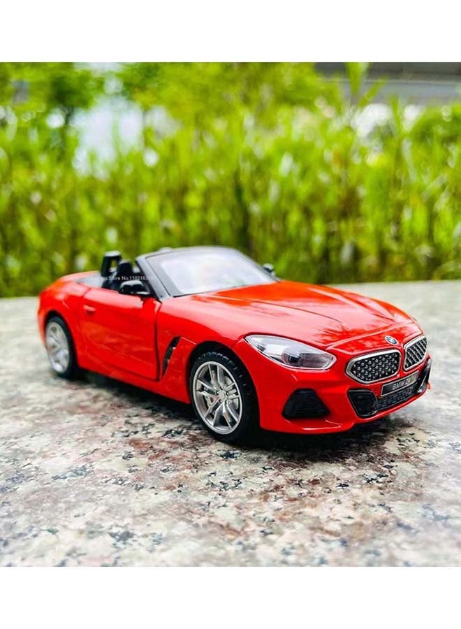 MSZ بي إم دبليو Z4 M40i حمراء | نموذج مصغر مصنوع من المعدن، عنصر جامع نهائي، سيارات سباق | سيارات لعب، نموذج سيارة معدني بسرعة التراجع | الحجم 1:32، للأطفال 3+ - Image 5