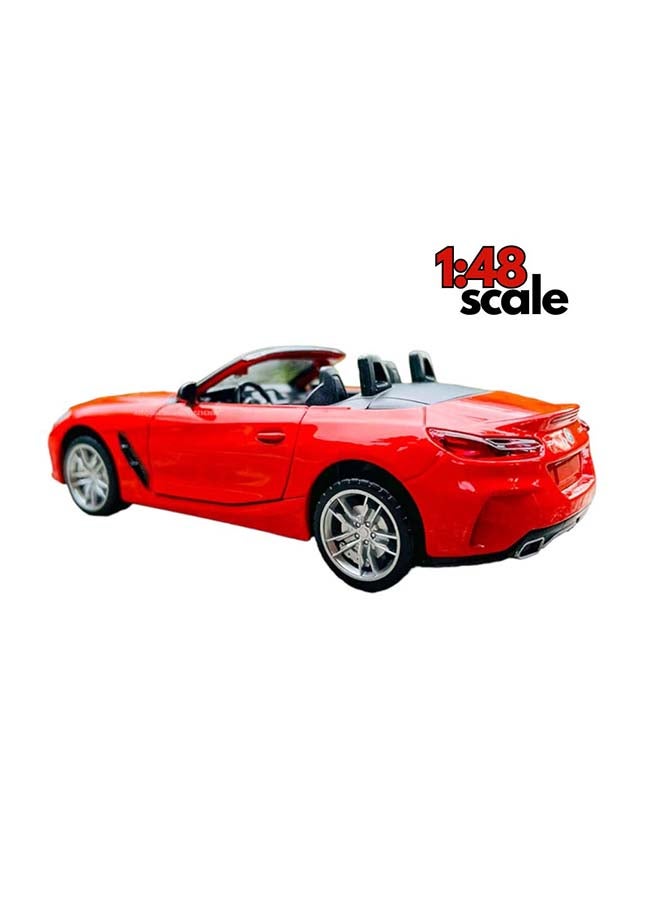 MSZ بي إم دبليو Z4 M40i حمراء | نموذج مصغر مصنوع من المعدن، عنصر جامع نهائي، سيارات سباق | سيارات لعب، نموذج سيارة معدني بسرعة التراجع | الحجم 1:32، للأطفال 3+ - Image 3