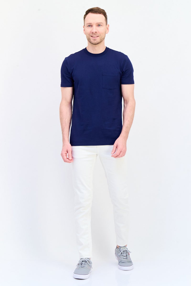 Celio Men Slim Fit Solid Stretchable Straight Leg Jeans, White  - Image 2