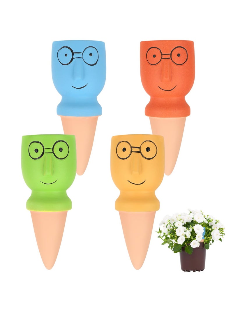 Zikra Clay Watering Nails, 4 Pcs Vacation Plant Self Watering Device, Continuous Moisturizing, Long-Lasting Slow Watering System, Indoor and Outdoor Plant Garden Watering Device - Image 1