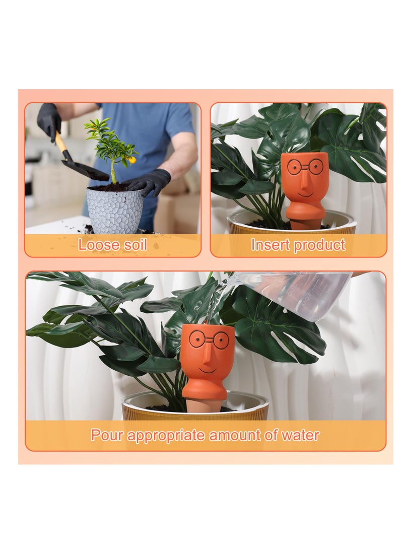 Zikra Clay Watering Nails, 4 Pcs Vacation Plant Self Watering Device, Continuous Moisturizing, Long-Lasting Slow Watering System, Indoor and Outdoor Plant Garden Watering Device - Image 3
