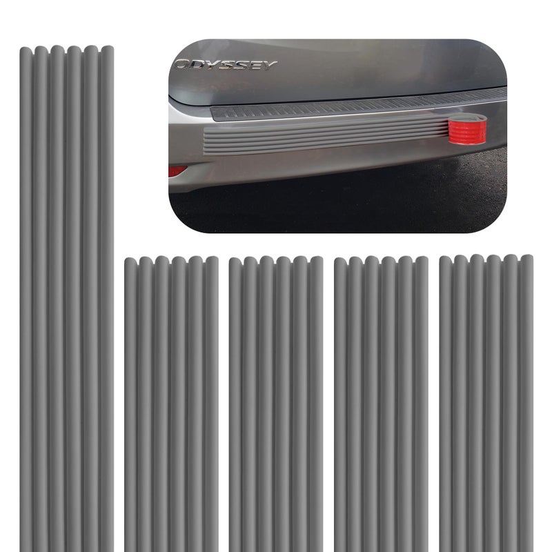 Rubber Bond DIY Car Bumper Protectors Set of 5 Strong SelfAdhesive Rubber Bumper Guards for Cars AntiScratch and AntiCollision Rubber Bumper Car Protection Strips Grey