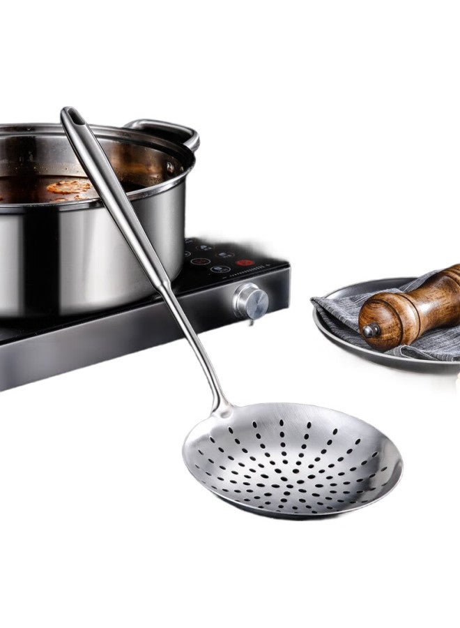 Canjiangjun 304 Stainless Steel Strainer, Thickened Long-Handled Mesh Ladle, Frying Spoon, Noodle Scoop, Draining Colander, Dumpling Skimmer - Image 3