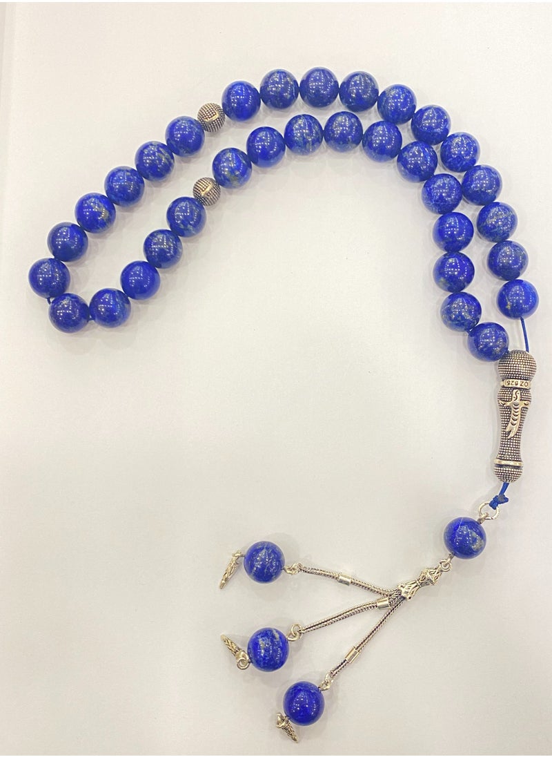 RUKN AL SAHRA - NATURAL STONE LAPIS LAZULI MASBAHA - Image 1