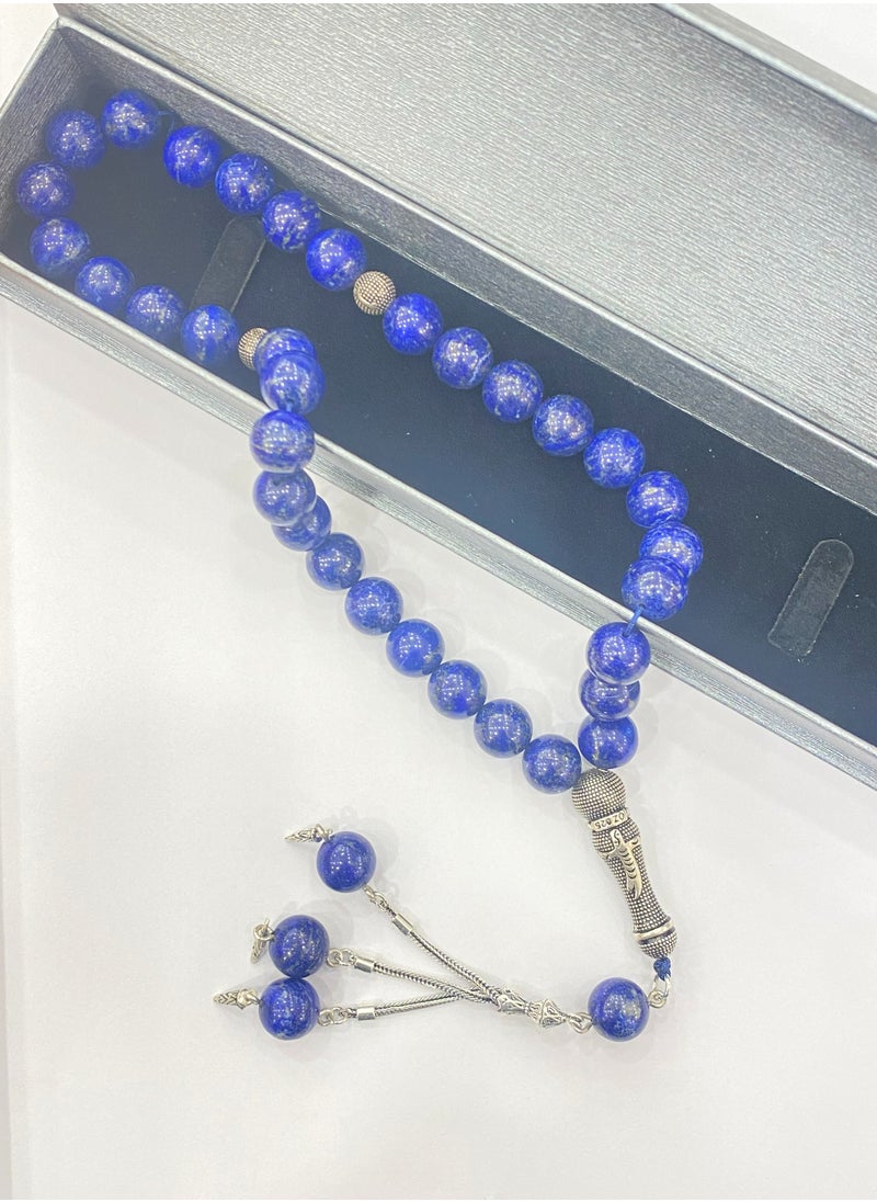 RUKN AL SAHRA - NATURAL STONE LAPIS LAZULI MASBAHA - Image 1
