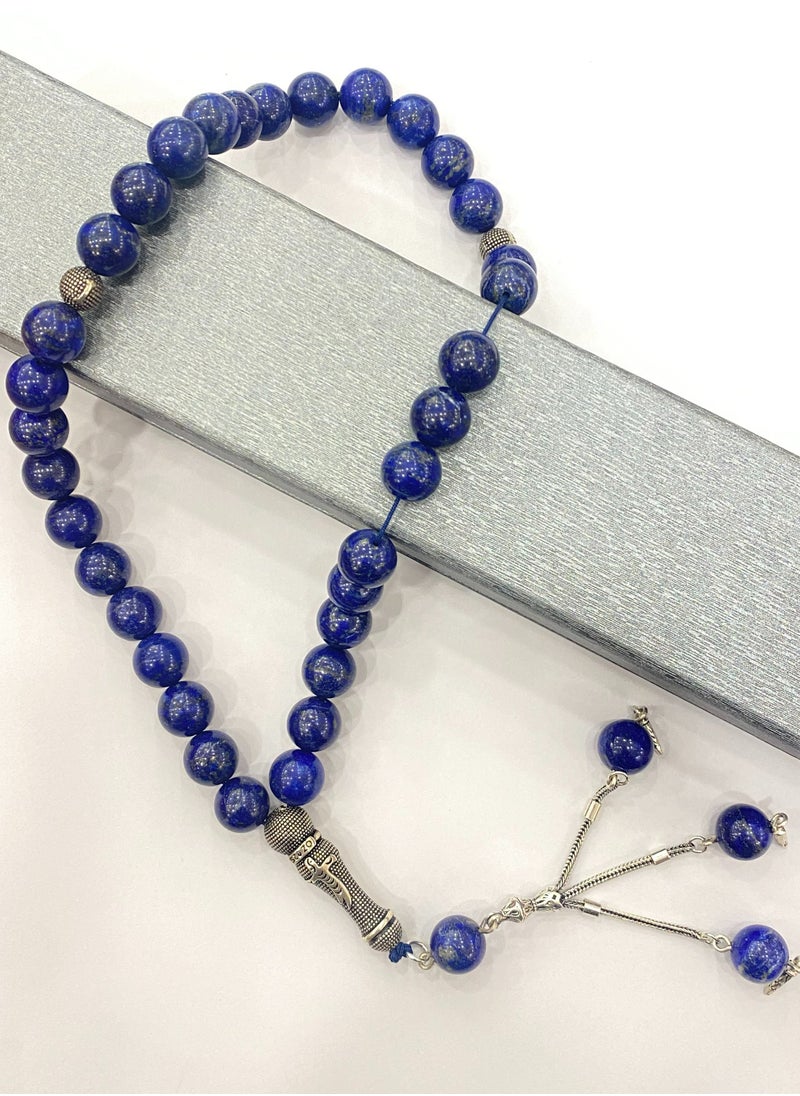 RUKN AL SAHRA - NATURAL STONE LAPIS LAZULI MASBAHA - Image 1