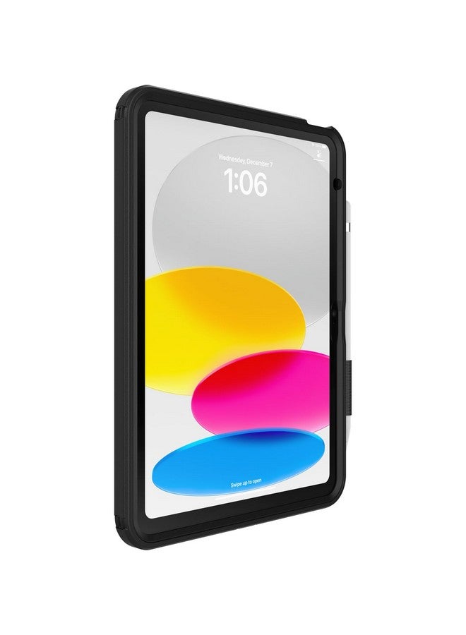 OtterBox DEFENDER FOR BUSINESS W/ KICKSTAND/HANDSTRAP for iPad (A16) & iPad 10th Gen V2 - BLACK, rugged & durable, port protection, includes shield-stand (Non-Retail Packaging) - Image 3