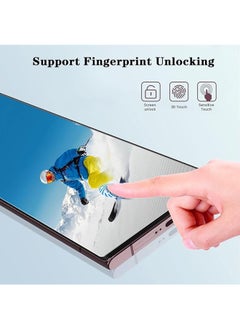 X-level Samsung Galaxy S24 Ultra Screen Protector,2 Pack HD Clear 9H Tempered Glass Screen Protector+2 Pack Glass Camera Lens Protector, Support Fingerprint Unlock,Easy install and Comfortable touch  - Image 4
