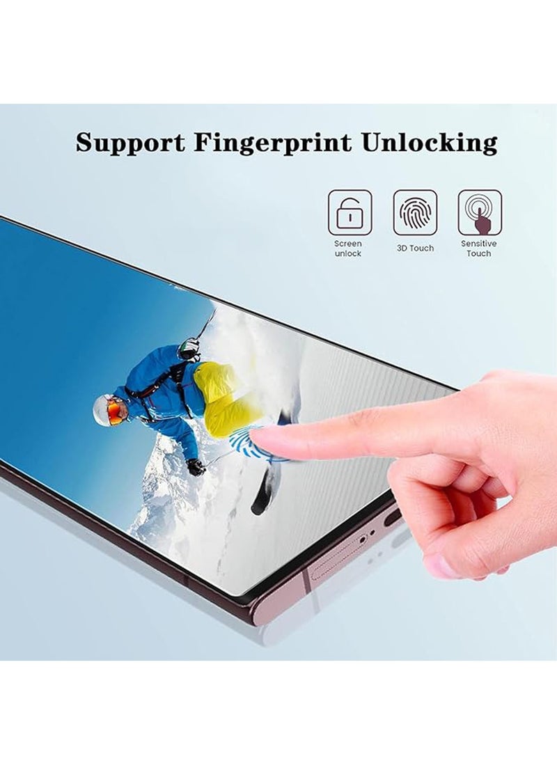 X-level - Samsung Galaxy S24 Ultra Screen Protector,2 Pack HD Clear 9H Tempered Glass Screen Protector+2 Pack Glass Camera Lens Protector, Support Fingerprint Unlock,Easy install and Comfortable touch - Image 1