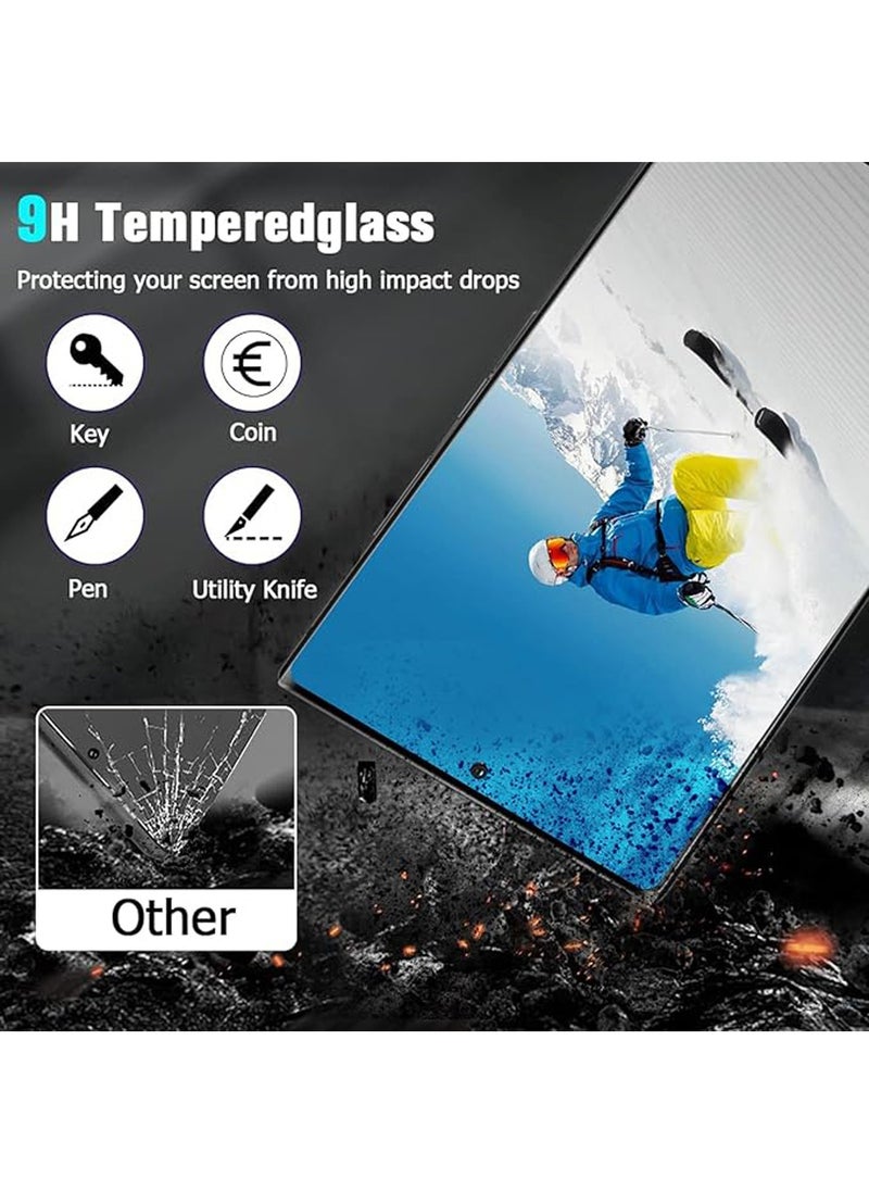X-level - Samsung Galaxy S24 Ultra Screen Protector,2 Pack HD Clear 9H Tempered Glass Screen Protector+2 Pack Glass Camera Lens Protector, Support Fingerprint Unlock,Easy install and Comfortable touch - Image 1
