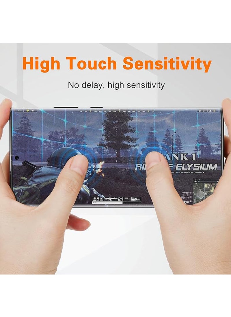 X-level - Samsung Galaxy S24 Ultra Screen Protector,2 Pack HD Clear 9H Tempered Glass Screen Protector+2 Pack Glass Camera Lens Protector, Support Fingerprint Unlock,Easy install and Comfortable touch - Image 1