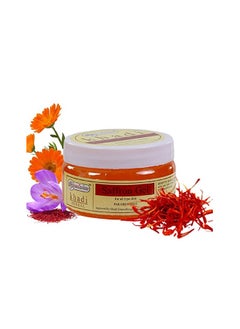 Khadi  Pure Saffron Gel For Lightening Whitening Skin Tone, Reduce Pigmentation, Blemishes Acne Power With Orange Honey  Aloe Vera, Marigold For Unisex 150g