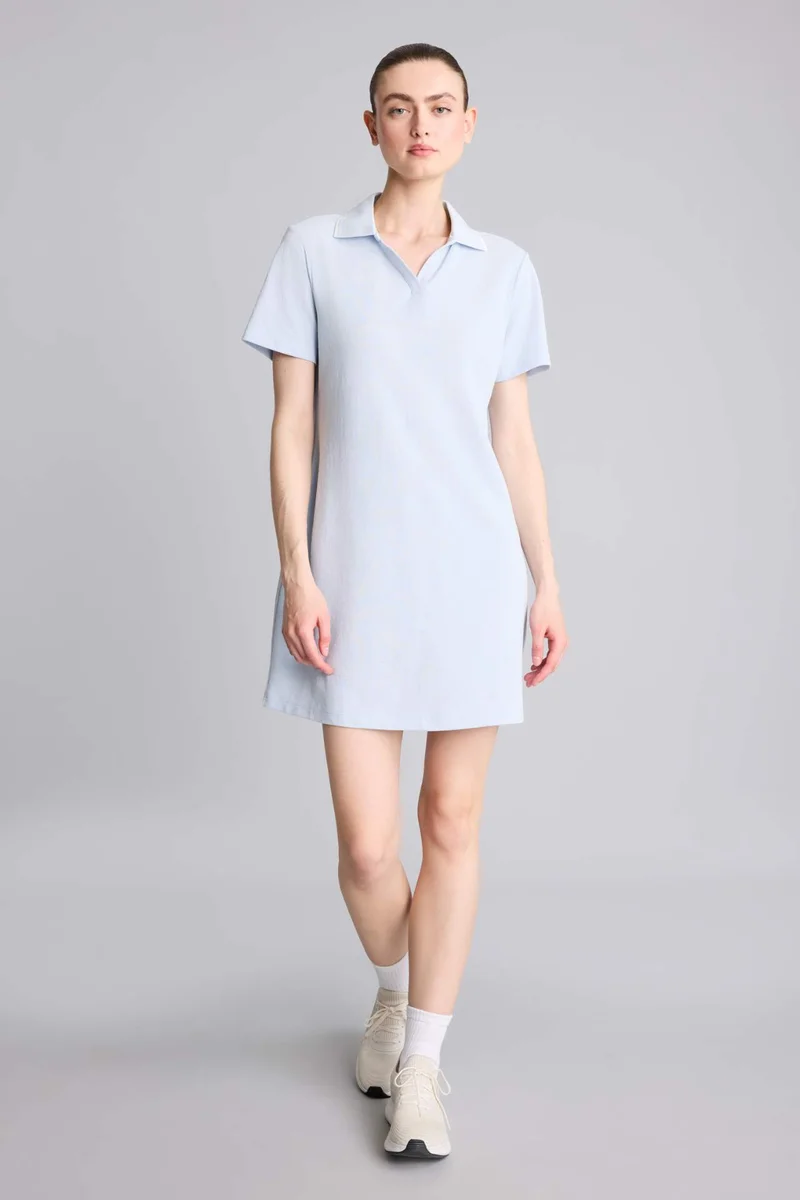 ديفاكتو Standard Fit Pique Dress