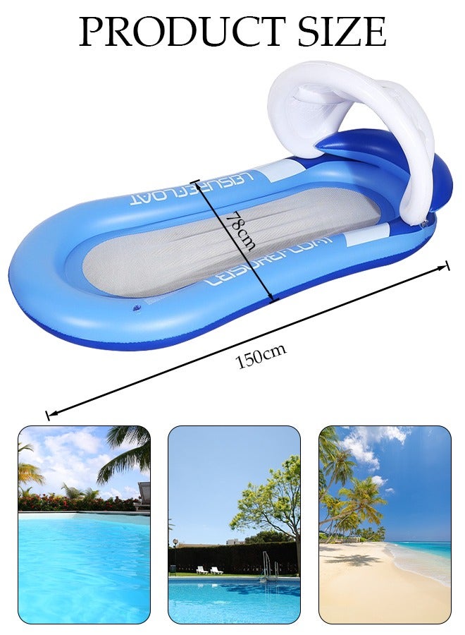 DUNISO عوامات حمام السباحة، عوامات حمام السباحة القابلة للنفخ للرجال والنساء، عوامات مائية قابلة للنفخ، عوامات حمام السباحة للكبار، كرسي استلقاء، سرير عائم، عوامات حمام السباحة المبردة، عوامات حفلات الصيف - Image 3