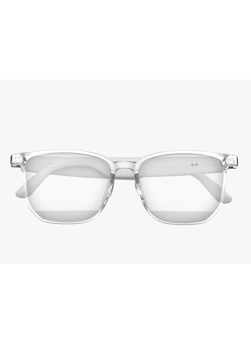 GREEN LION - GL-SG9Hamburg Smart Glasses / Play & Pause / Answer & Reject Calls / Anti-Blue Lens / Built-in Microphone / UV400 Protection / Voice Assistant / Remote Camera / Touch Control / TWS Function - White - Image 1