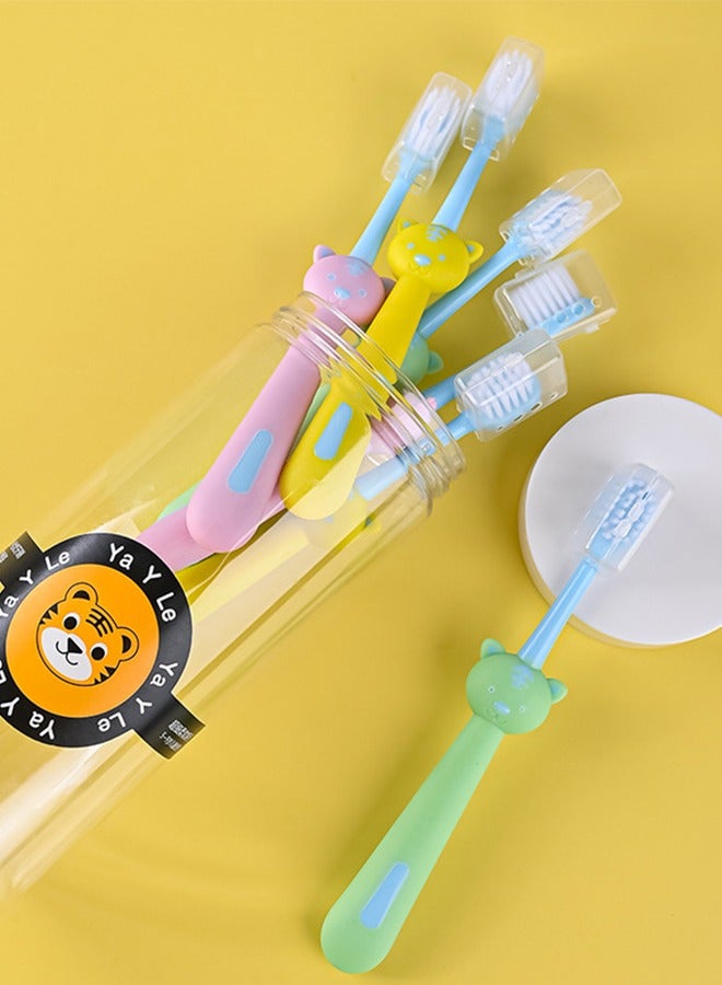 Kids Toothbrushes 6 Pack Soft Bristles Funny Cute Suction Cup Including Travel Case Animal Toothbrushes For Boys And Girls Toddlers and Kids Teeth 3+ - Image 2