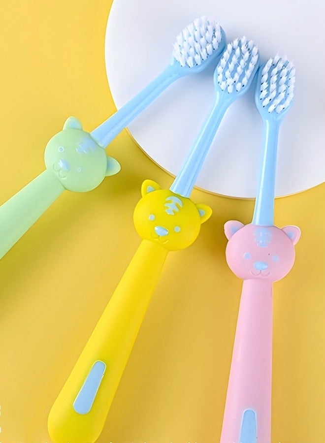 Kids Toothbrushes 6 Pack Soft Bristles Funny Cute Suction Cup Including Travel Case Animal Toothbrushes For Boys And Girls Toddlers and Kids Teeth 3+ - Image 3