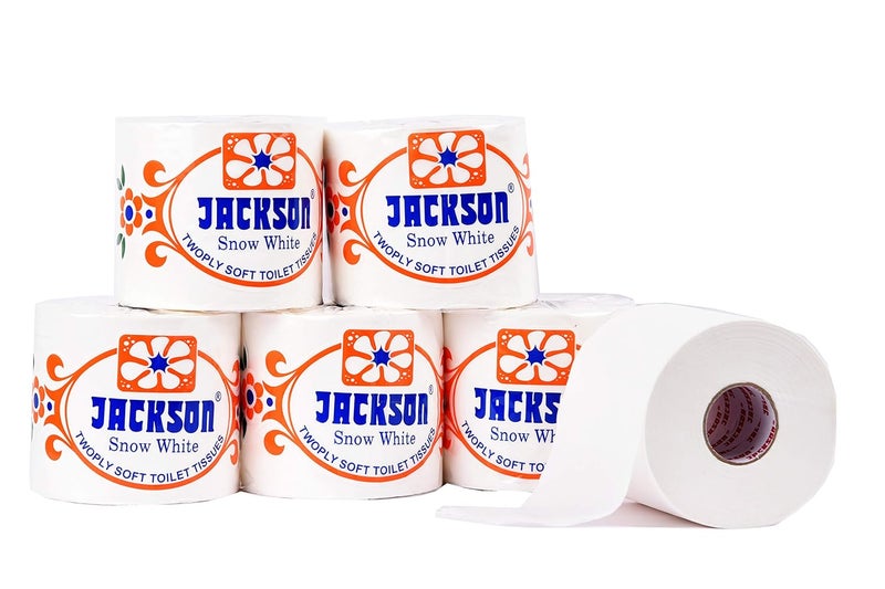 Jackson Toilet Paper Super Jumbo Size (Pack Of 9) Roll 550 Pulls/Roll 175gms/Roll Guaranteed - Image 1