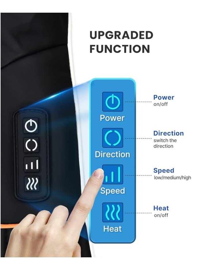 RENPHO RENPHO Shiatsu Neck and Shoulder Back Massager with Heat, Electric Deep Tissue 3D Kneading Massage Pillow for Relief on Waist, Leg, Calf, Arm, Belly, Full Body, Muscles  - Image 4