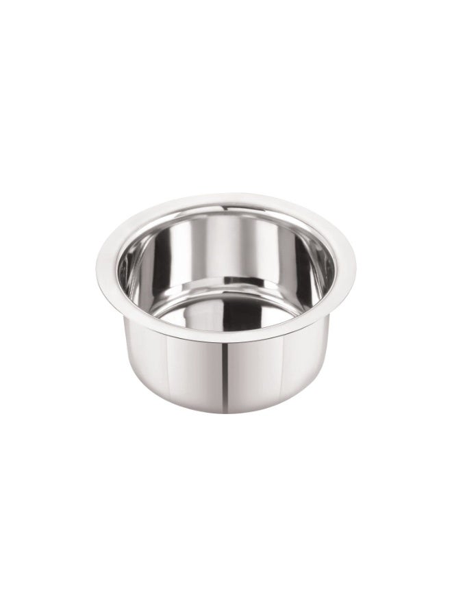 Neelam Stainless Steel Round Bottom Tope, 750 ml, Silver - Image 1