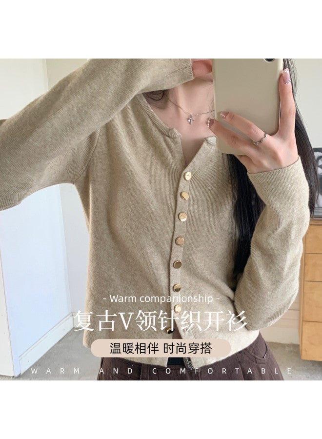 Modal Women'S Cardigan Knitted Layering Shirt Single Breasted Warm Temperament Casual Comfortable Layering Top Women'S Blouse - Image 2