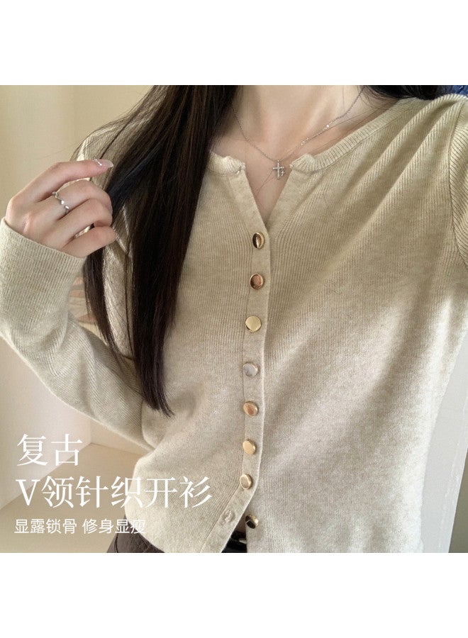 Modal Women'S Cardigan Knitted Layering Shirt Single Breasted Warm Temperament Casual Comfortable Layering Top Women'S Blouse - Image 3