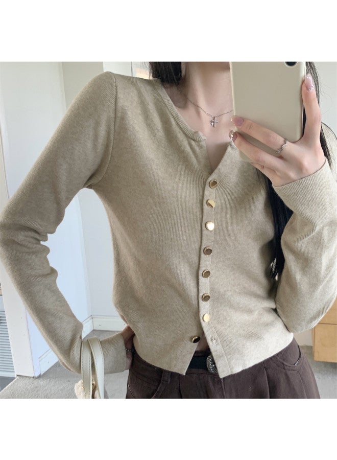 Modal Women'S Cardigan Knitted Layering Shirt Single Breasted Warm Temperament Casual Comfortable Layering Top Women'S Blouse - Image 5