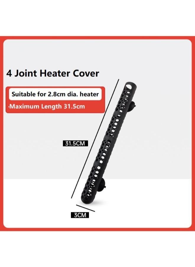 Generic - B&K Fish Tank Heater Guard Protector Detachable Fish Tank Heating Rod Sleeve Plastic Aquarium Heater Protective Cover Guard with Suction Cups - Image 1