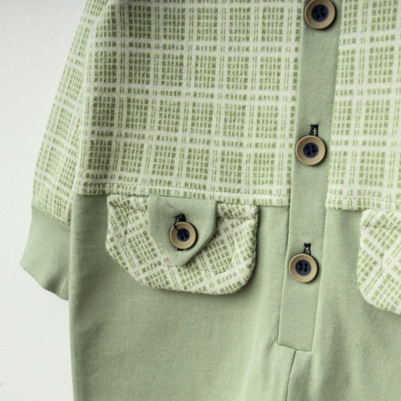 Baby Fou Hooded Front Buttoned Jumpsuit - Image 3