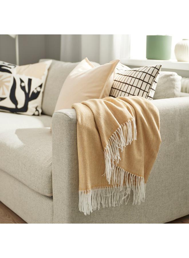 Zaboon Throw, Beige-Yellow, 120X160 Cm - Image 3