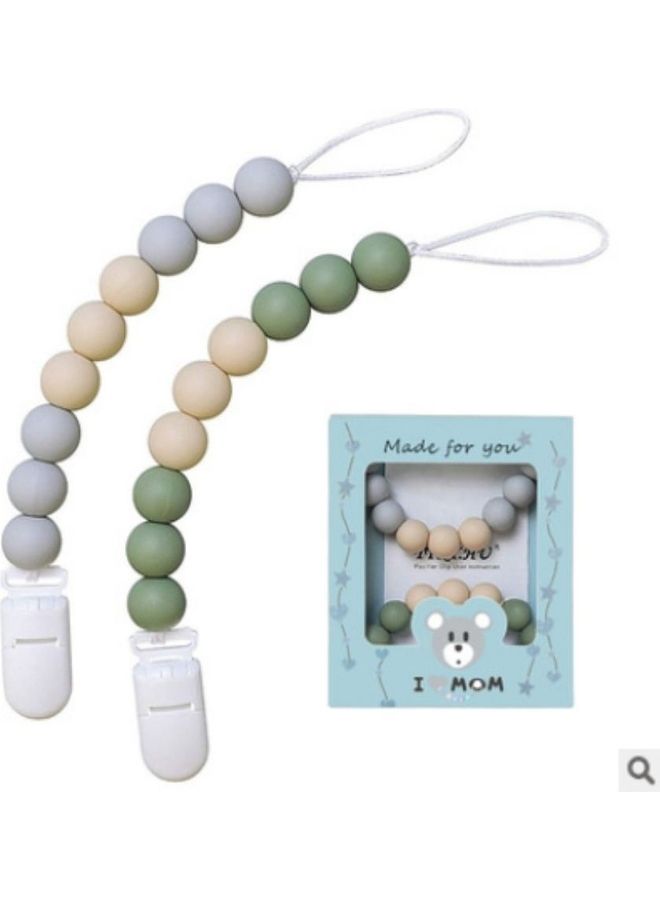 NIBEMINENT Teething Pacifier Clip Set - Image 1