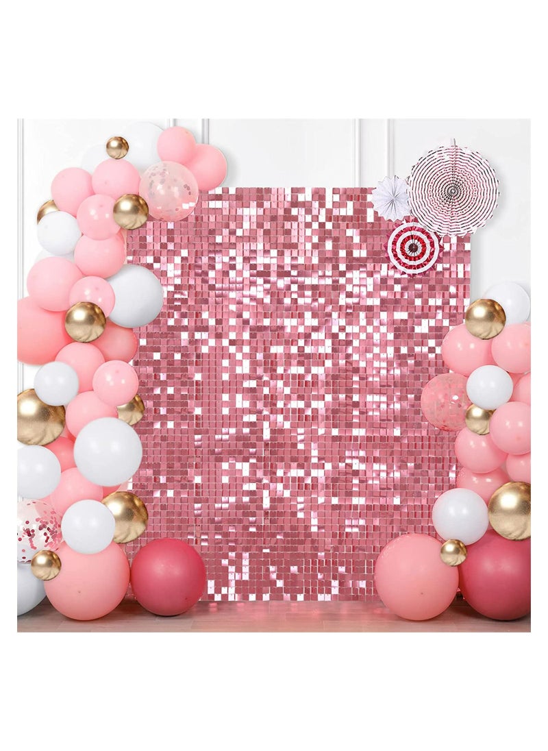 24pcs/Set Pink Shimmer Wall Backdrop Panel Glitter Bling Sequins Photo Backdrops Sheets Decor for Birthday Wedding Anniversary Engagement Bridal Shower Graduation Party - pzsku/Z2F9149FD2C70E411EEE8Z/45/_/1691056212/5fd93104-0221-42af-baeb-ce2459400aef