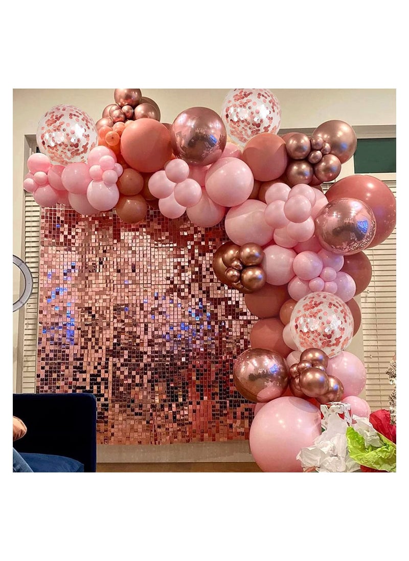 24pcs/Set Pink Shimmer Wall Backdrop Panel Glitter Bling Sequins Photo Backdrops Sheets Decor for Birthday Wedding Anniversary Engagement Bridal Shower Graduation Party - pzsku/Z2F9149FD2C70E411EEE8Z/45/_/1691056214/7ce2c11e-4528-4727-9395-f7aacd280ac4