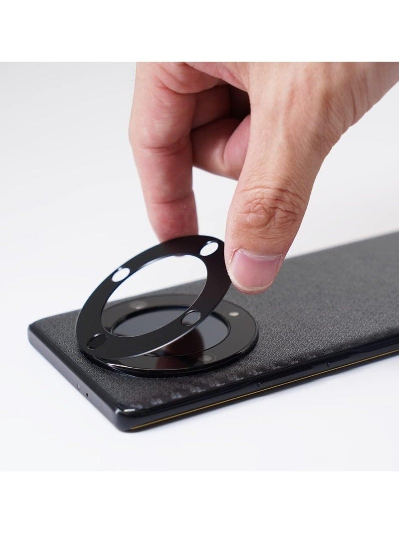 Tempered Glass 3D Camera Lens Protector For Honor X9a  - Black - Image 4