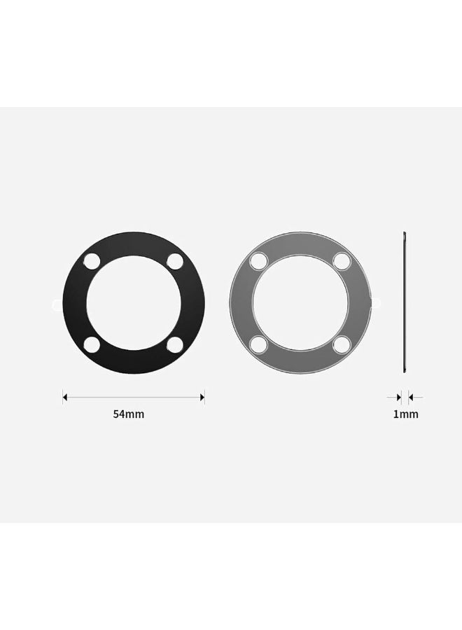 Tempered Glass 3D Camera Lens Protector For Honor X9a  - Black - Image 3