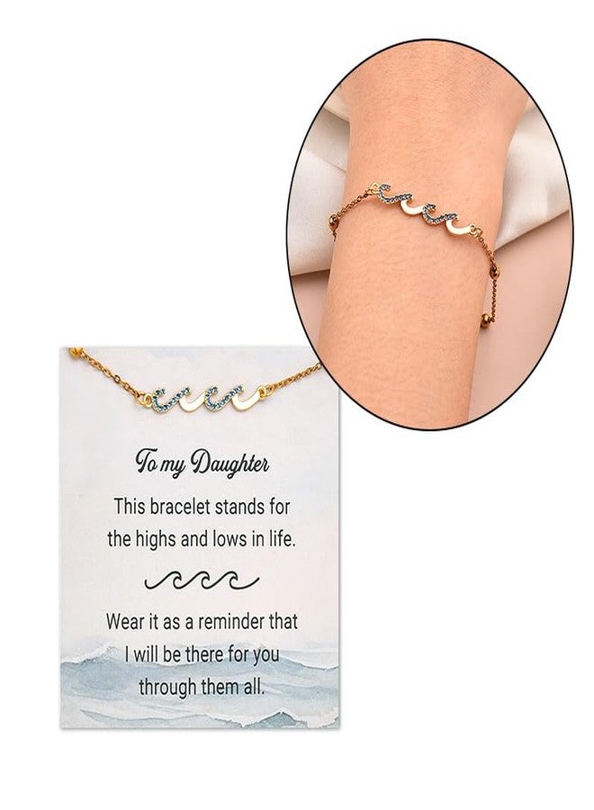 YangQian Daughter Gifts for Birthday Wedding Bracelet for Daughter Graduation Christmas Gifts from Mom and Dad Daughter Leaving for College Gifts Goodbye Farewell Gifts for Daughter Souvenir Keepsakes Bracelet - Image 4