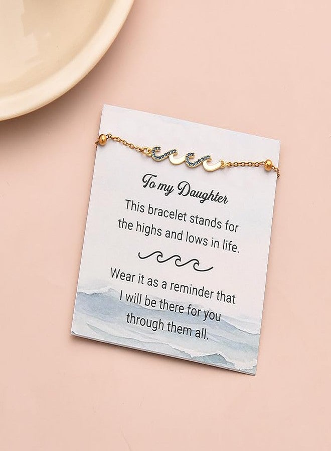 YangQian Daughter Gifts for Birthday Wedding Bracelet for Daughter Graduation Christmas Gifts from Mom and Dad Daughter Leaving for College Gifts Goodbye Farewell Gifts for Daughter Souvenir Keepsakes Bracelet - Image 5