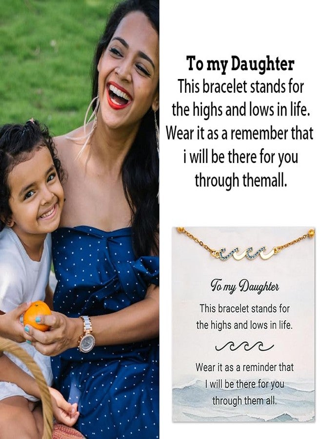 YangQian Daughter Gifts for Birthday Wedding Bracelet for Daughter Graduation Christmas Gifts from Mom and Dad Daughter Leaving for College Gifts Goodbye Farewell Gifts for Daughter Souvenir Keepsakes Bracelet - Image 2
