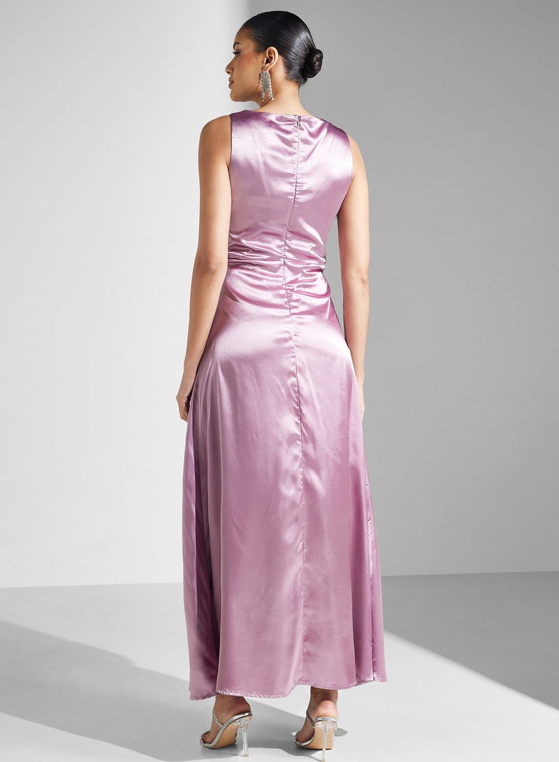 Ella Limited Edition Satin A-Line Dress - Image 2